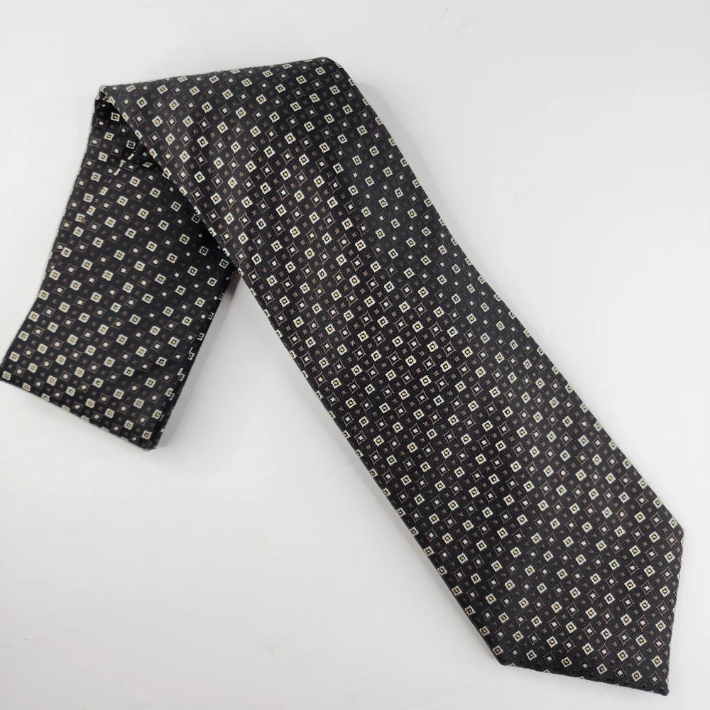 COLOURS ALEXANDER JULIAN  Black & Brown Tie.